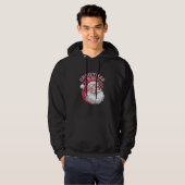 Retro Roze Kerstman Hoodie (Voorkant volledig)
