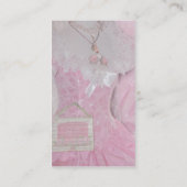 Retro Roze klep Visitekaartje (Achterkant)