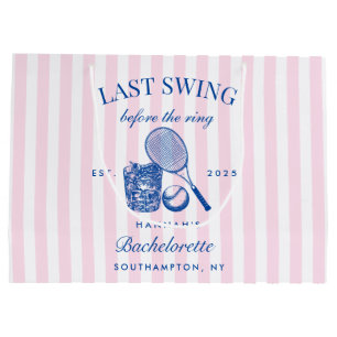 Retro Roze Laatste Swing Voor De Ring Tennis Bach Groot Cadeauzakje