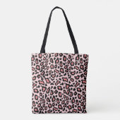 Retro Roze luipaard printplaat PurseTote Bag Cadea Tote Bag (Achterkant)