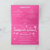 Retro  Roze Malibu Stars Bachelorette (Binnen)