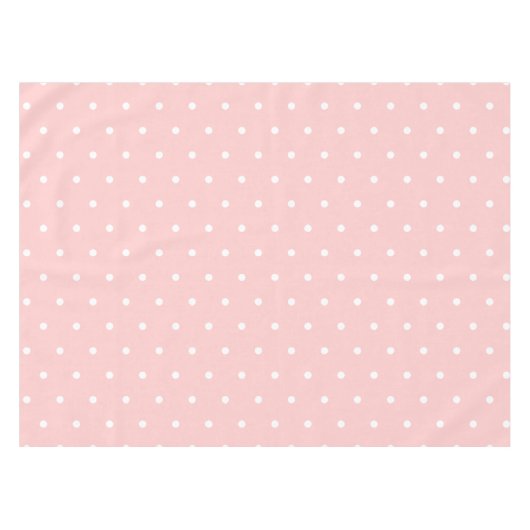 Retro roze met witte poka dots tablet tafelkleed (Voorkant (Horizontaal))