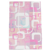 Retro Roze Middenformaat Cadeautas (Achterkant)