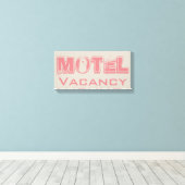 Retro Roze Motel Canvas (Insitu (Houten vloer))