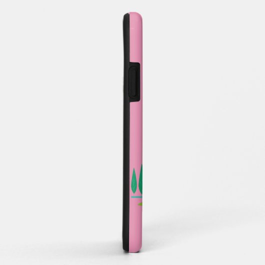 Retro Roze Palm Springs iPhone / iPad case (Achterkant/rechts)