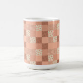 Retro Roze Patchwork Koffiemok (Center)