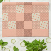 Retro Roze Patchwork Theedoek (Gevouwen)
