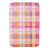 Retro  roze patroon in pastels badmat (Voorkant Verticaal)