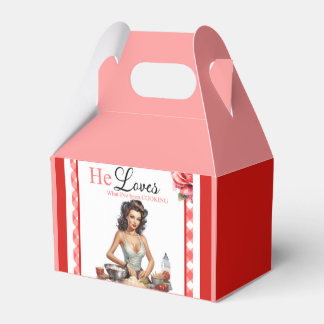 Retro Roze Pinup Bachelorette Party Bedankdoosjes