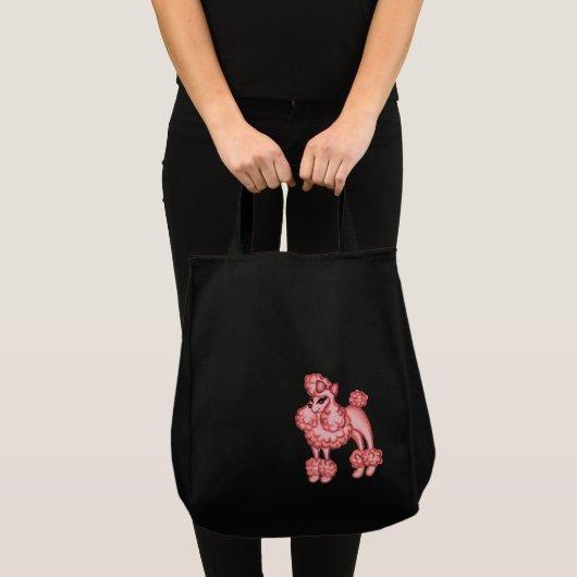 Retro roze poedel tas (Voorkant (product))