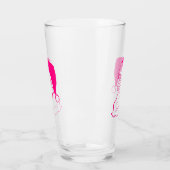 Retro Roze Santa Glas (Links)
