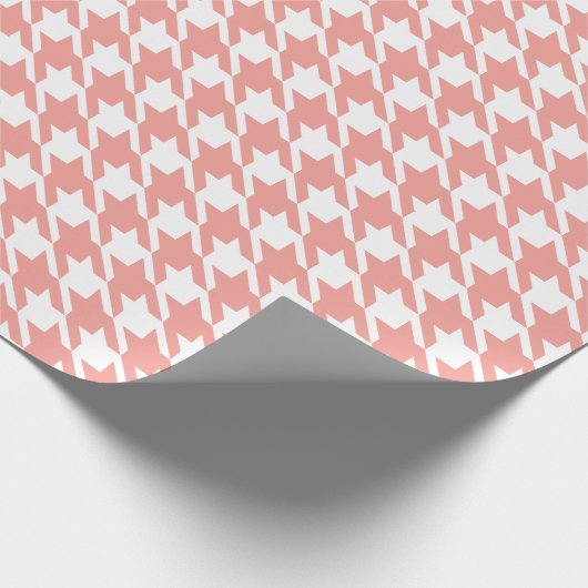 Retro Roze schroefdop Cadeaupapier (Hoek)