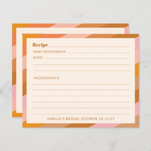 Retro Roze Sinaasappel Custom Vrijgezellenfeest Re (Voorkant / Achterkant)