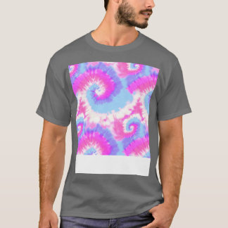 Retro roze Stropdas geverfd T-shirt