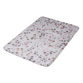 Retro Roze Terrazzo Marmeren Patroon Badmat (Gekanteld)