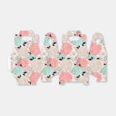 Retro, rozen bedankdoosjes (Uitgevouwen)