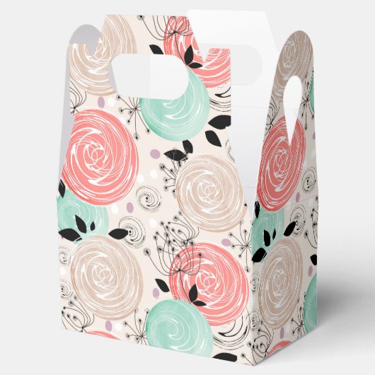 Retro, rozen bedankdoosjes (Geopend)