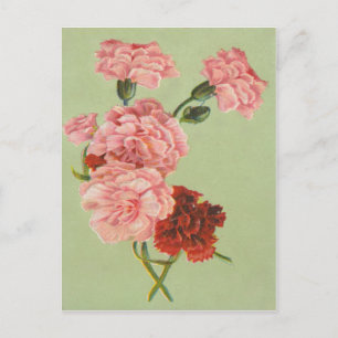 Retro Rozen Briefkaart