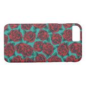 Retro-Rozen Case-Mate iPhone Case (Achterkant (Horizontaal))