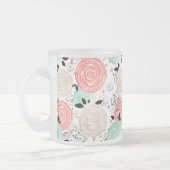 Retro, rozen matglas koffiemok (Links)