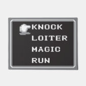 Retro RPG Menu Deuren Mat 18 x 24 inch (8-bits) (Voorkant)