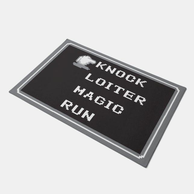 Retro RPG Menu Deuren Mat 24 x 36 inch (8-bits) (Schuin)