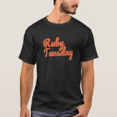 Retro Ruby dinsdag T-shirt (Voorkant)