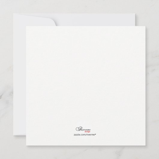 Retro Ruby Frame/Ruby 40th trouwdag Kaart (Achterkant)