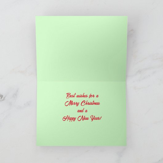 Retro Rudolph Card Kaart (Binnen)