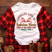 Retro Rudolph en Co. Rendier behandelt Kerstmis Tri-Blend Shirt