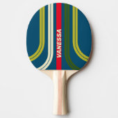 Retro Rugby Across Ark Striping with Name Tafeltennisbatje (Voorkant)