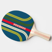 Retro Rugby Across Ark Striping with Name Tafeltennisbatje (Zijkant)
