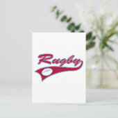 Retro Rugby Briefkaart (Staand voorkant)