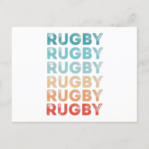 Retro Rugby Cadeau Briefkaart