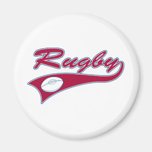 Retro Rugby Magneet
