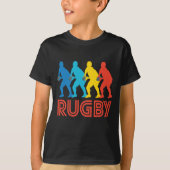 Retro Rugby Pop Art T-shirt (Voorkant)