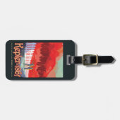 Retro ruimte Poster van Kepler-186f. Bagagelabel (Voorkant horizontaal)