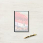 Retro ruimte Poster van Kepler-186f. Post-it® Notes (Op bureau)