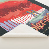 Retro ruimte Poster van Kepler-186f. Sherpa Deken (3/4)