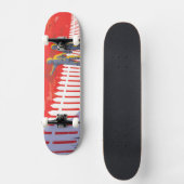 Retro ruimte Poster van Kepler-186f. Skateboard (Voorkant)