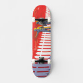 Retro ruimte Poster van Kepler-186f. Skateboard (Voorkant)