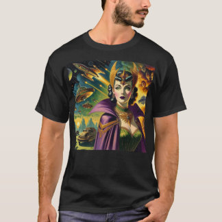 Retro ruimtecommandant  t-shirt