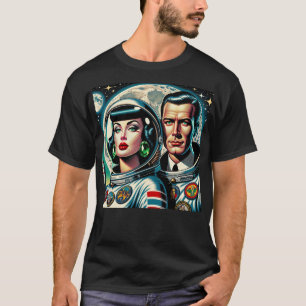 Retro-ruimtevaarders T-shirt