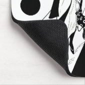 Retro runwaymodel, vintage Art Deco mode Muismat (Hoek)