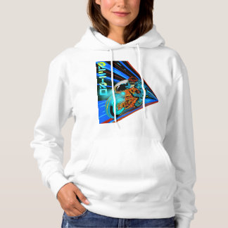 Retro Rush: Neon Velocity Hoodie