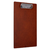 Retro Rustic Brown Rust Leather Klembord (Rechts)