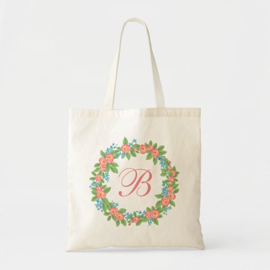 Retro rustic  Floral met canvas tas (Voorkant)