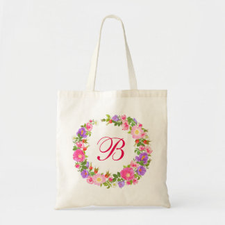 Retro rustic  Floral met canvas tas
