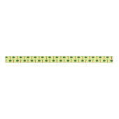 Retro Rustic Greenery Vegetable Garden Waterverf Grosgrain Lint (Voorkant)