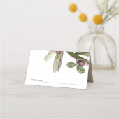 RETRO RUSTIC OLIVE WATERVERF FOLIAGE WEDDING (Voorkant)